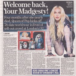 2023 - October - The Mail on Sunday - Welcome back your Madgesty - UK