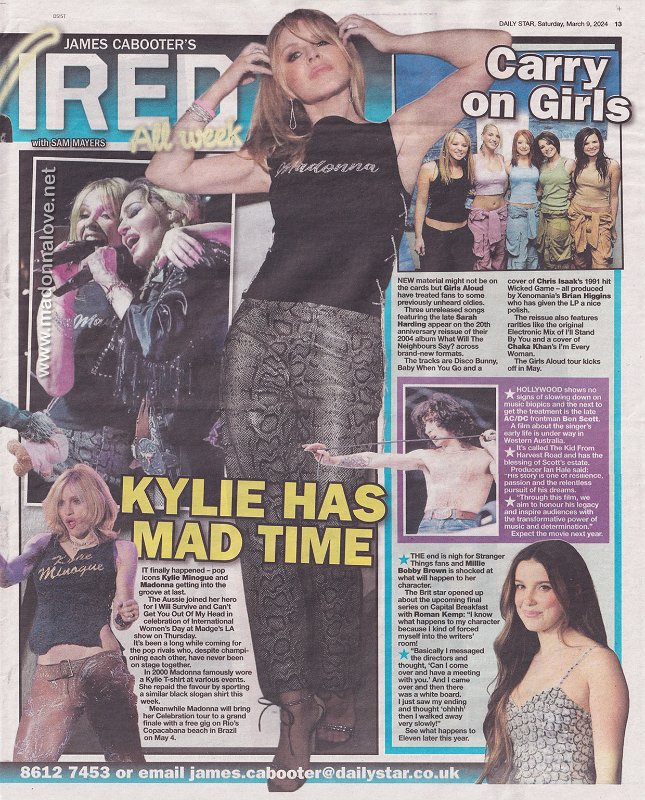 2024 - March - Daily Star - Kylie has Mad time - UK