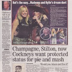 2024 - March - Daily Express - Hat's the way… Madonna and Kylie's dream duet - UK