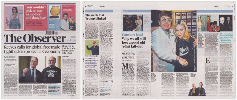 2025 - April - The Observer - Comfort feud - Why we all still love a good old A-list fall-out - UK