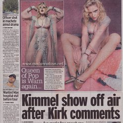 2025 - September - Daily Mirror - Queen of pop is Warn again - UK