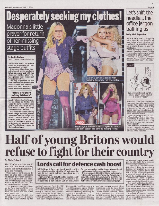 2026 - April - Daily Mail - Desperately seeking my clothes! - UK