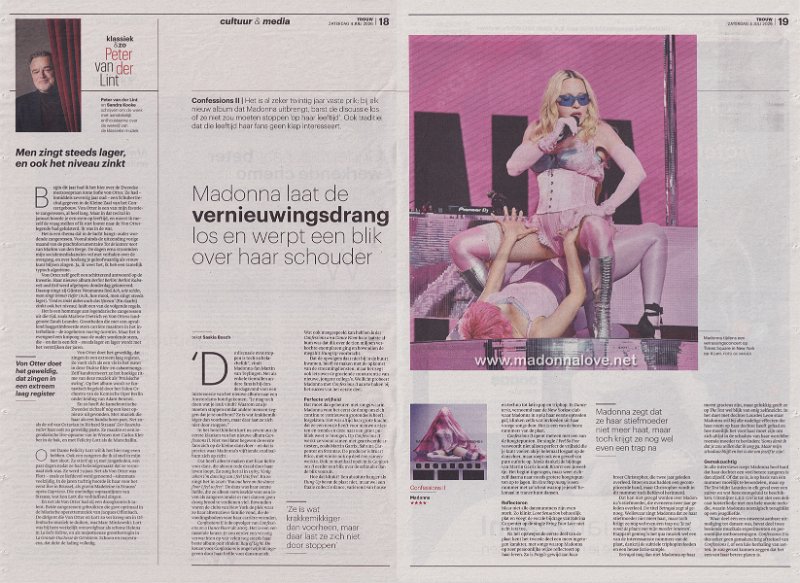 2026 - July - Trouw - Madonna laat de vernieuwingsdrang los en werpt een blik over haar schouder - Holland