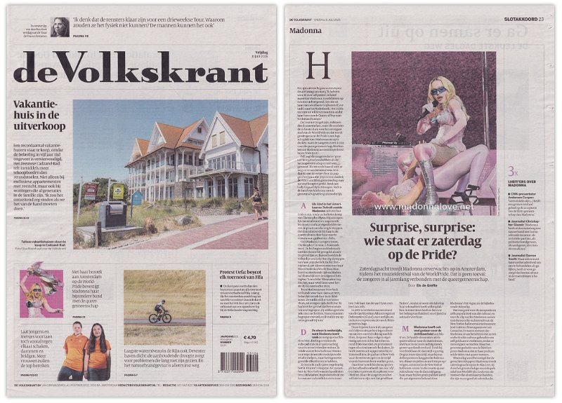2026 - July - Volkskrant - Surprise surprise wie staat er zaterdag op de pride - Holland