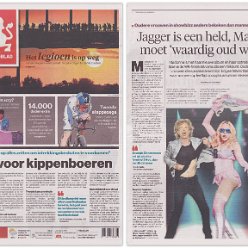 2026 - July - Brabants Dagblad - Jagger is een held 'Madonna moet waardig oud worden' - Holland