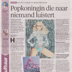2026 - July - Eindhovens Dagblad - Popkoningin die naar niemand luistert - Holland