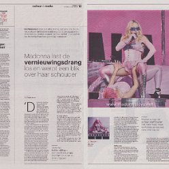 2026 - July - Trouw - Madonna laat de vernieuwingsdrang los en werpt een blik over haar schouder - Holland