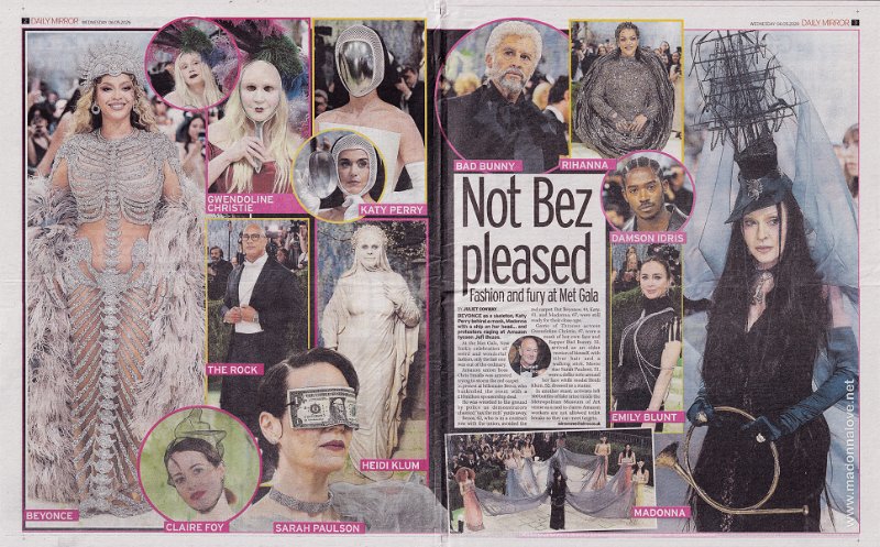 2026 - May - Daily Mirror - Not Bez pleased - UK