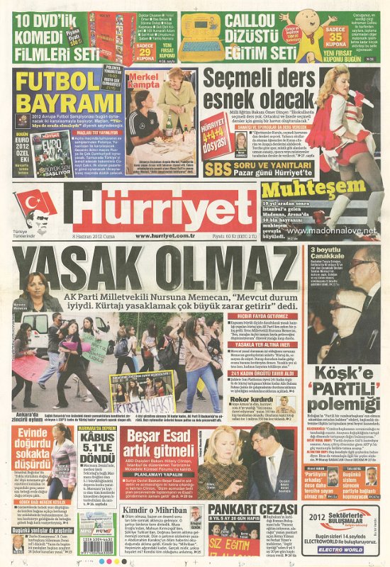 Hurriyet - 8 June 2012 - Turkey